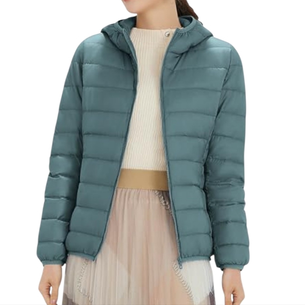 3/$15 Amazon Essentials Green Puffer Jacket Kids XXL